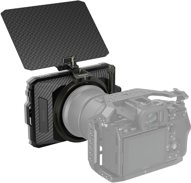 SMALLRIG Mini Matte Box Lite with Carbon Fiber Top Flag, Compatible with 67mm/ 72mm/ 77mm/ 82mm Lenses for DSLR and Mirrorless Camera - Image 4